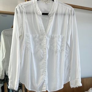Anthropologie White Button Down Shirt